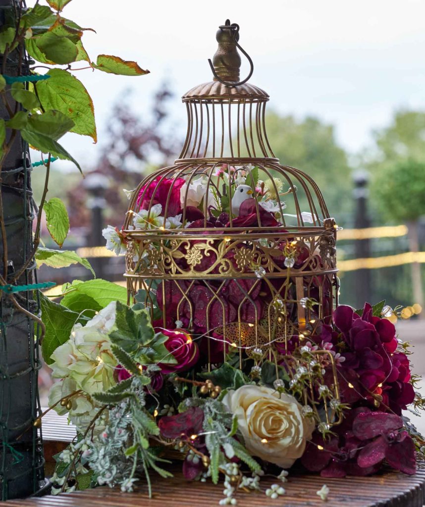Woodford Dolmen Hotel bird cage for wedding