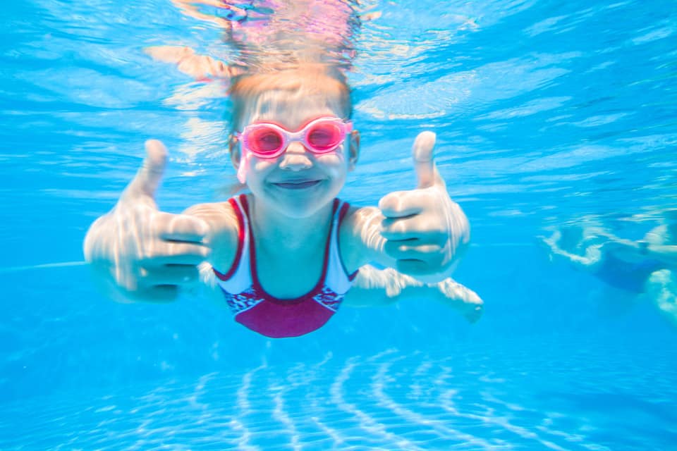 Girl swimming in Carlow Girl swimming in Carlow