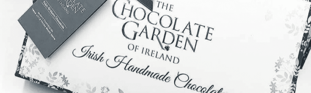 A box of Irish Handmade Chocolates from the Chocolate Garden