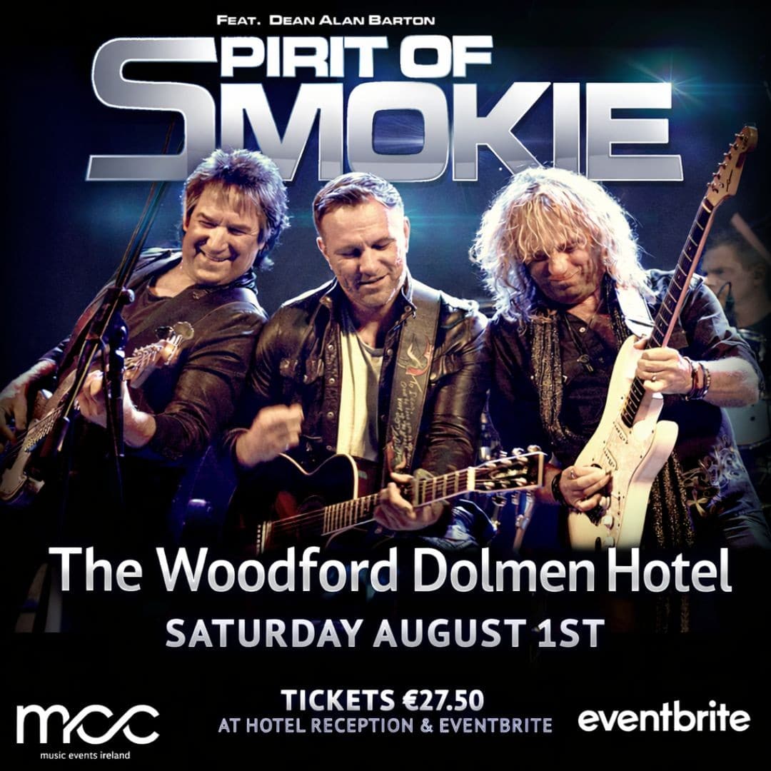 Spirit of Smokie 1st of August at the Woodford Dolmen Hotel in Carlow