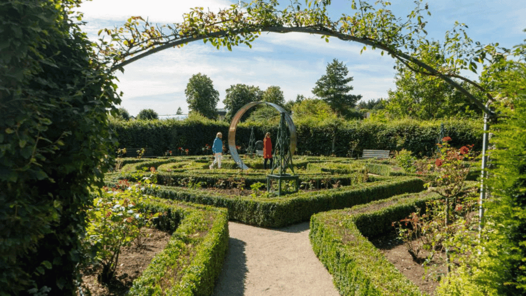 Delta Sensory Gardens with Family in the back