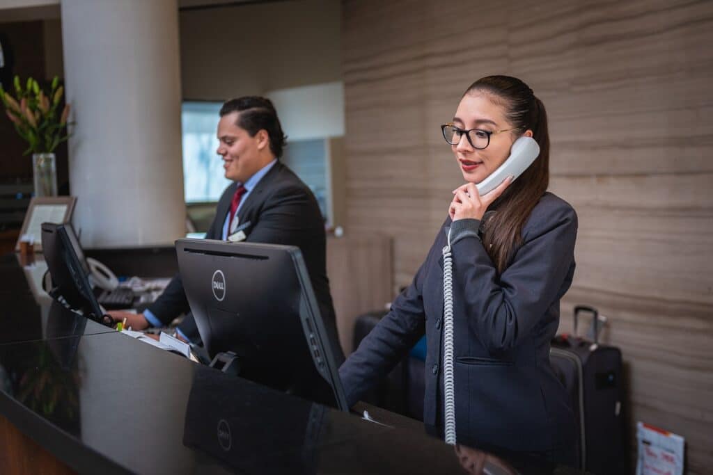 Someone on phone
