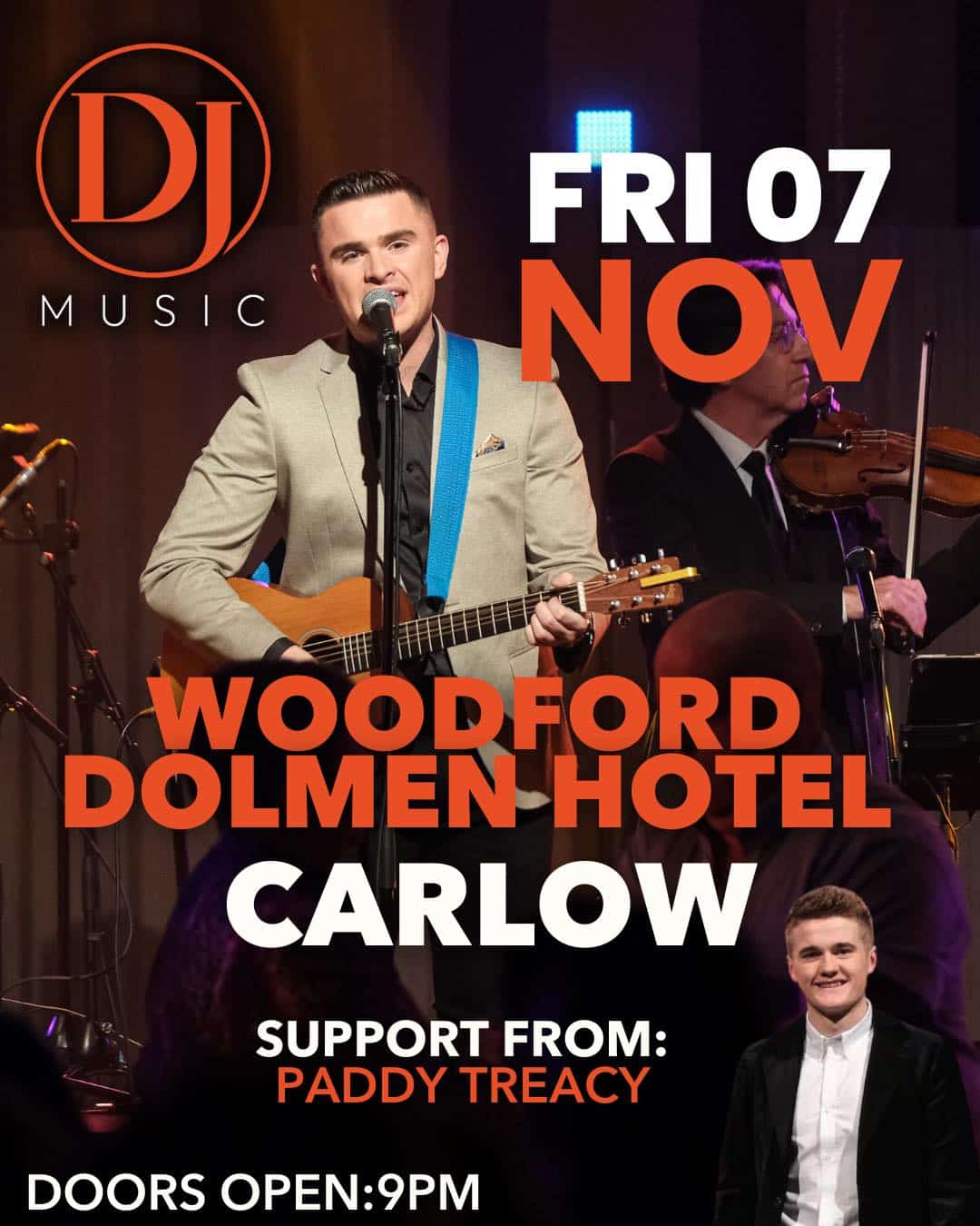 7th November David James and Supporting Act of Paddy Treacy