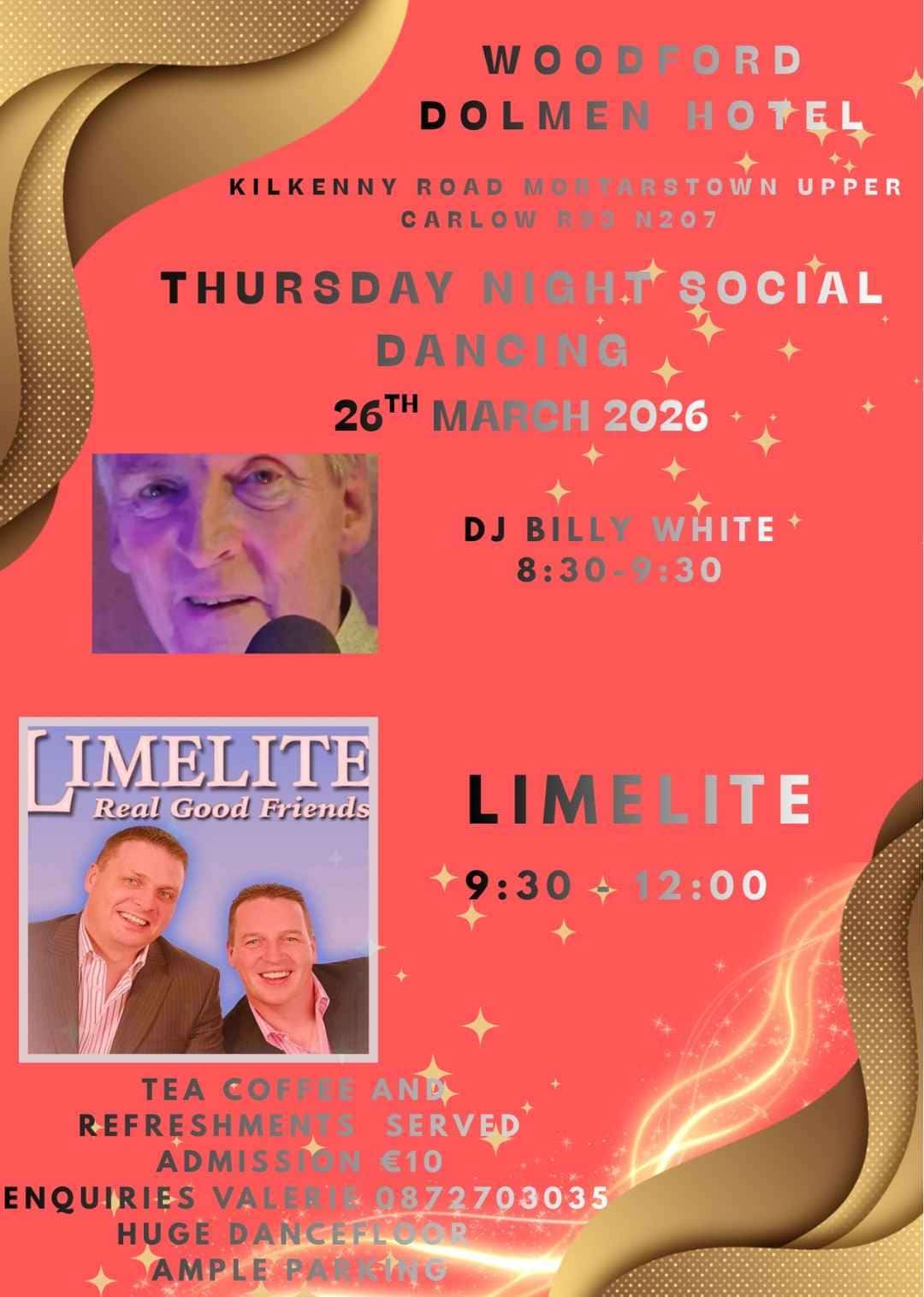 Social Dancing with Limelite at the Woodford Dolmen Hotel on Thursday, 26th of March