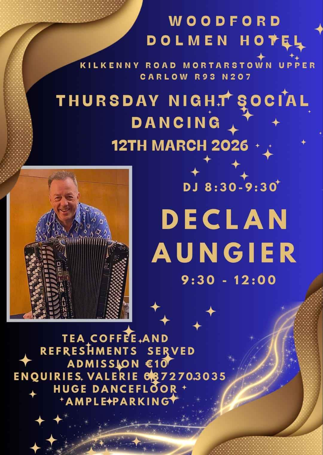 Social Dancing with Declan Aungier at the Woodford Dolmen Hotel on Thursday, 12th of March