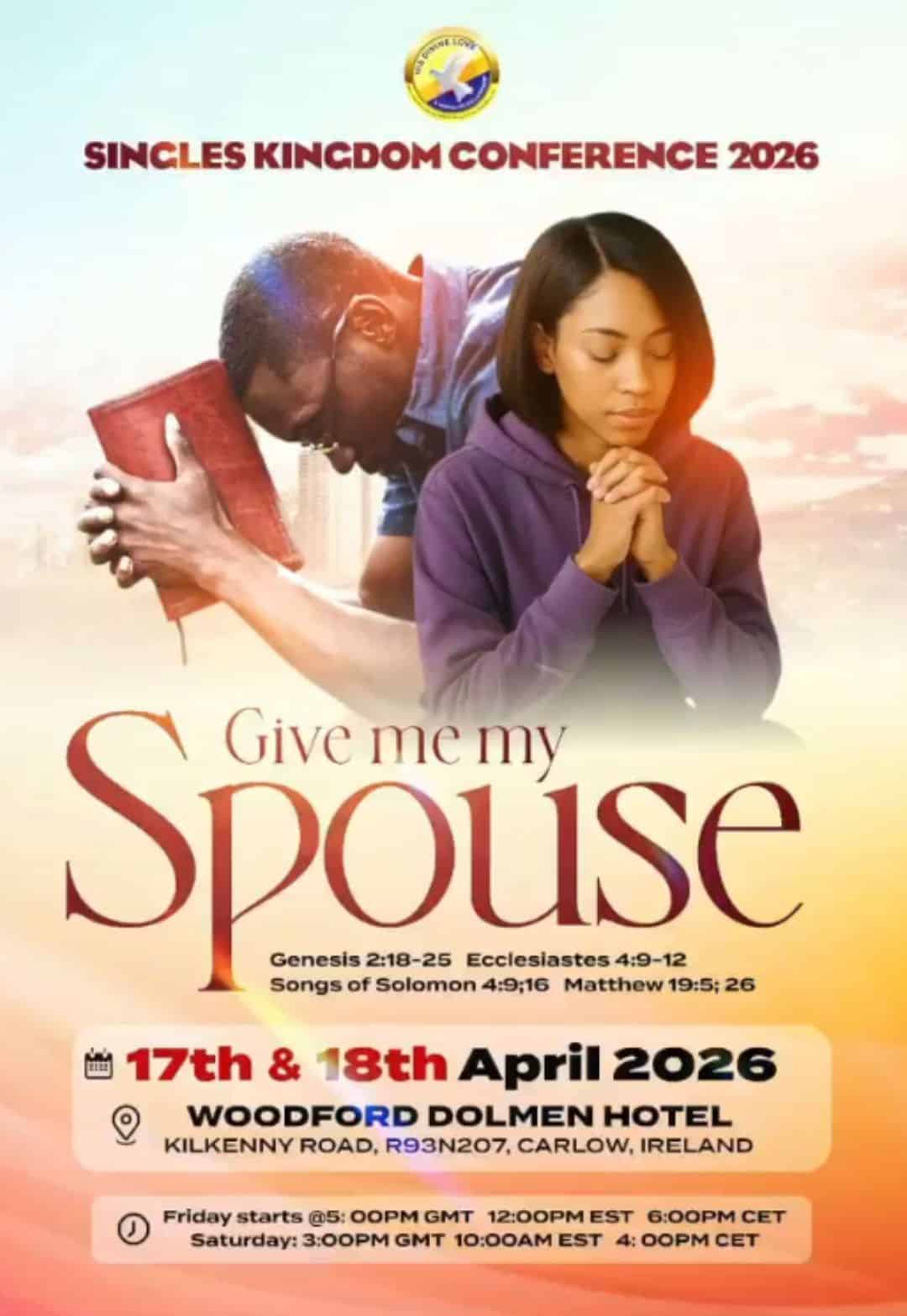 17th and 18th Give me my Spouse Singles Kingdom Conference 2026
