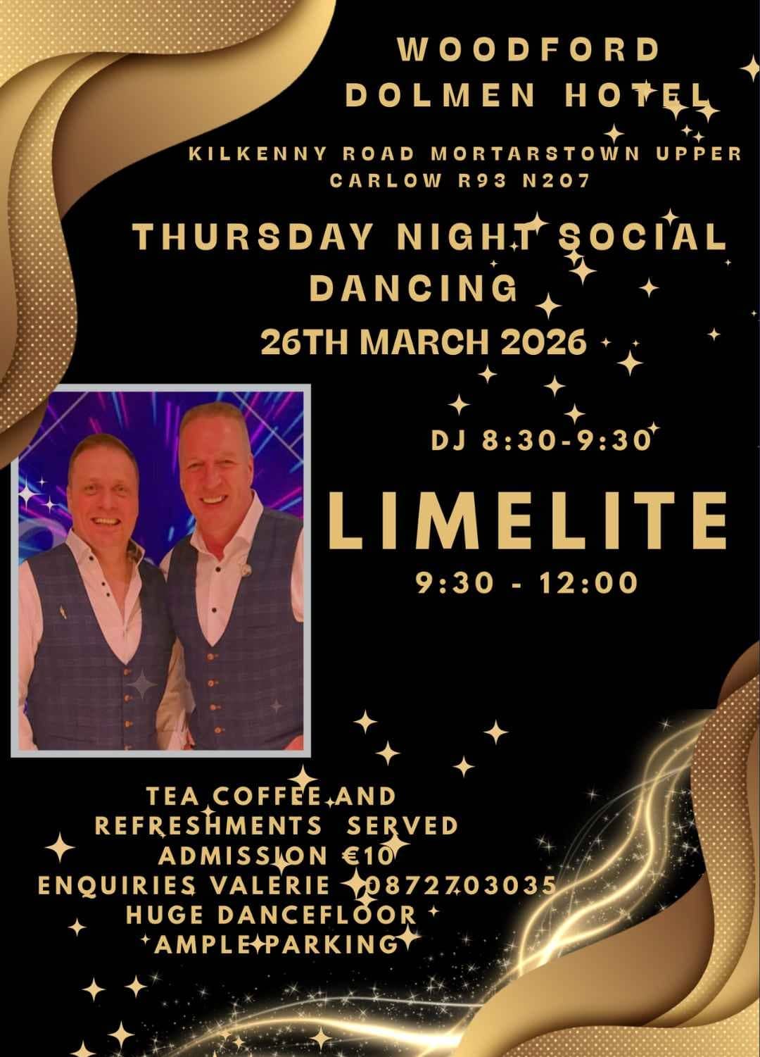 Social Dancing with Limelite at the Woodford Dolmen Hotel on Thursday, 29th of January
