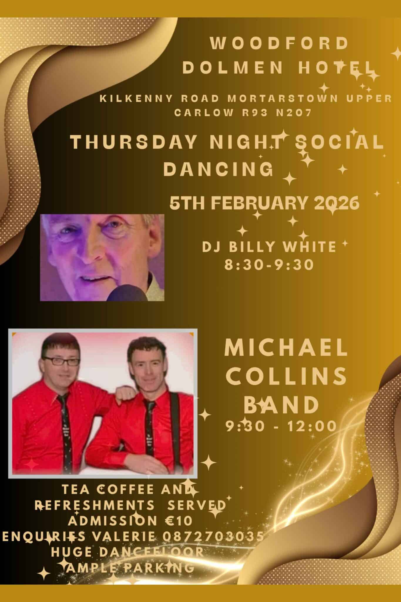 Social Dancing Thursday 5th February with Michael Collins