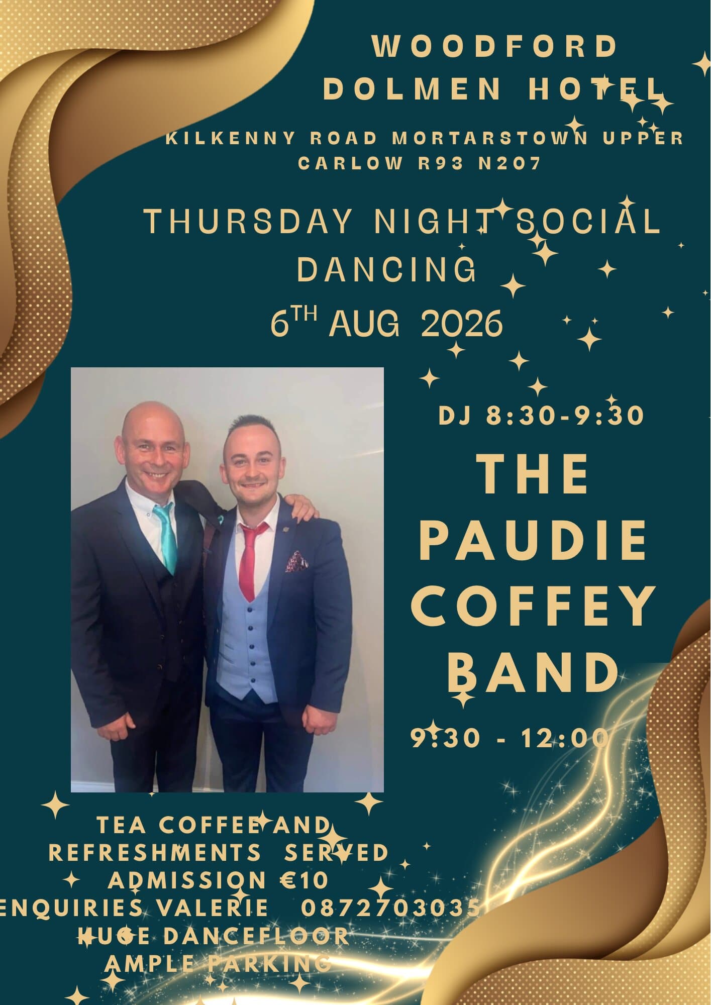 The Paudie Coffey Band 6th August