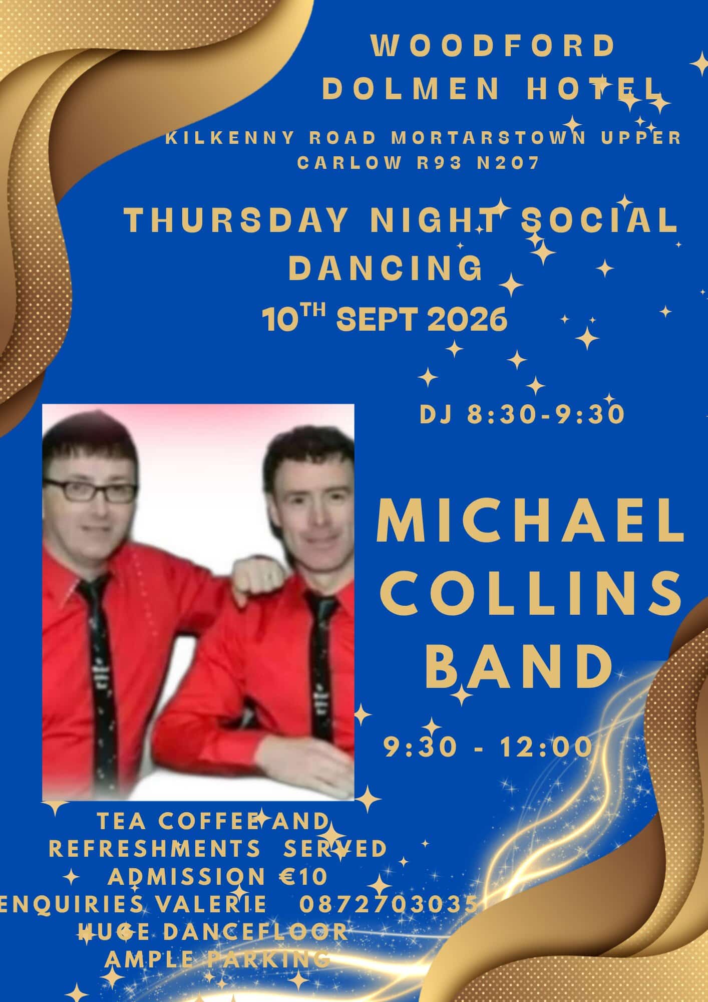 Michael Collins Band 10th September